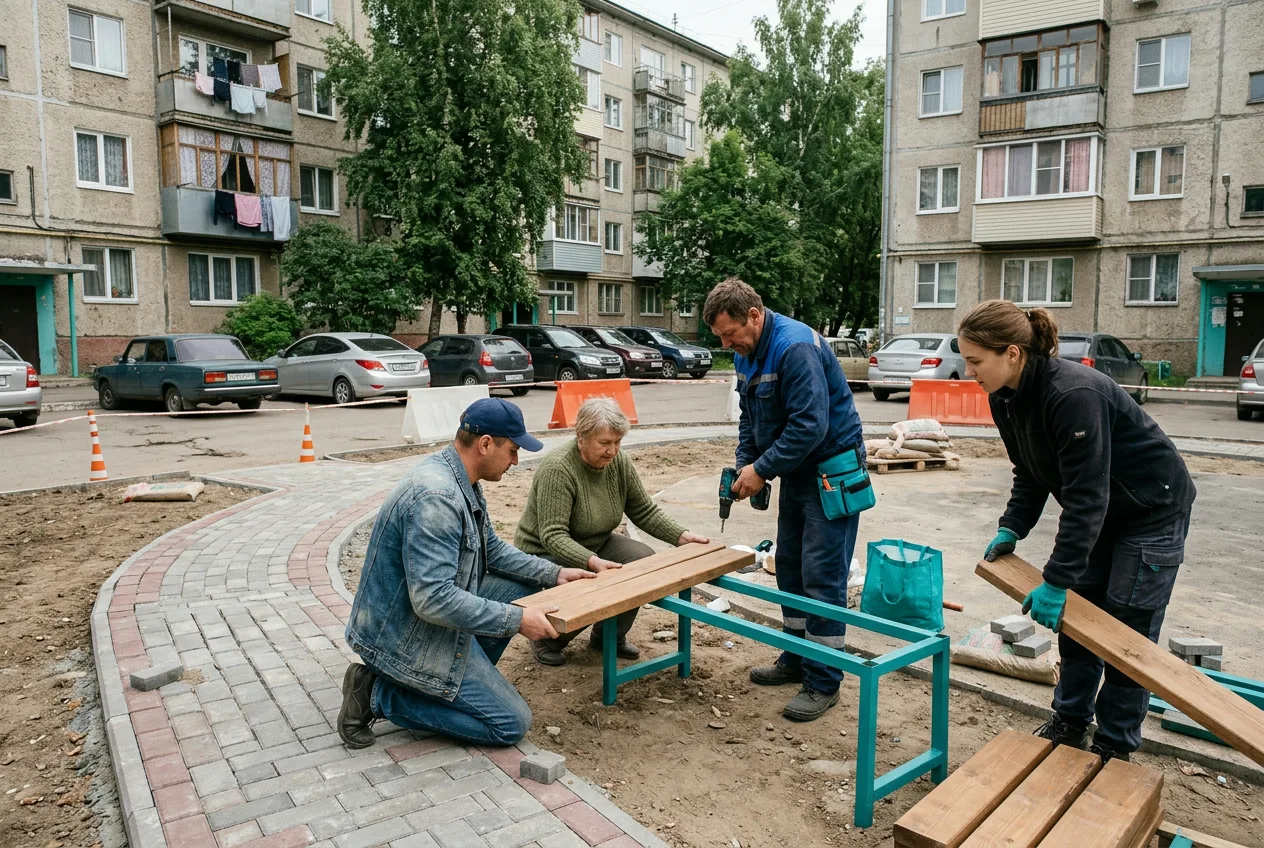 Иллюстрация к кейсу «Общественное пространство для&nbsp;жителей района»