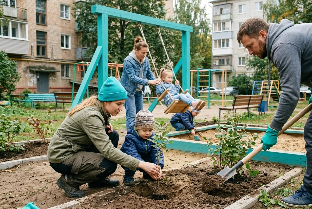 Иллюстрация к кейсу «Молодые семьи – участники жизни района»